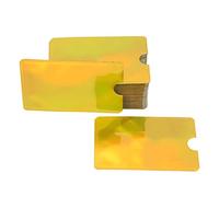 Card Sleeves,with Aluminum Foil Protectors for Credit Card Holders,Bank,ID, Bus,Magnetic Prevention Anti Demagnetization Protector Sleeves,100PCS (Gold)