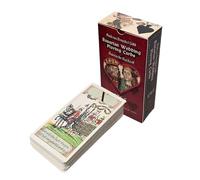 Card Tarot Deck - 78 Vintage Funny Card, Embossed Tarot Cards with Sturdy Cardstock, Funny Reading Accessories, Easy Guide Premium Cardstock, Portable Calming Accessory for Home Camping Relaxation