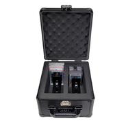 Card Titan Vault Trading Card Storage Box - Lockable Sports Cards Hard Case with Spring-Loaded Pushers for Top Loaders & Graded Cards - 2 Row