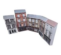 Card TT Gauge Buildings 1/120 Scale Low Relief Model Railway Buildings Pack of 5 Set 10