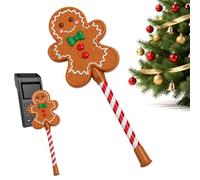 Card Wand Tap To Pay Contactless 3D Printed Gingerbread Man Festive Stick | Christmas Contactless Card Holder for Home Office Retail Store Cafe Holiday Shopping