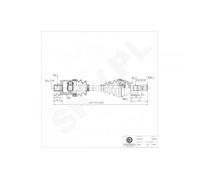 Cardan Arbre De Transmission Avant Droit For Opel Astra H Vauxhall Break 374552
