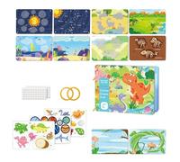 Cardboard Activity Book | Cognitive Learning Educational, Educational for Learning | for Play Game Home Indoor Entertainment Boys Girls 1-5 Years Old