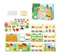 Cardboard Activity Book - Education-Oriented Cognitive Learning | Educational Toys - For Fun Playtime Home and Family Indoor Girls Age
