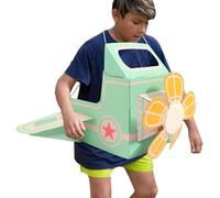 Cardboard Airplanes for Kids - Airplane,Assembly Wearable Aircraft for Coloring Parent-Child Interaction Pretend Play School Kindergarten Home