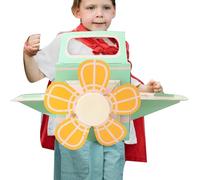 Cardboard Airplanes for Kids - Cardboard Airplane Photo Prop | Assembly Wearable Aircraft for Coloring Parent-Child Interaction Pretend Play School Kindergarten Home