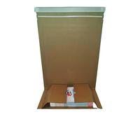 Cardboard Book Mailers & Postal Wraps - Plastic-Free Recycled Kraft Packaging for Books & Media, Sizes A5, A5+, A4, A4+, B5 (10, A4+ 325MM X 250MM X 80MM)
