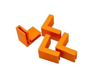 Cardboard Box Reinforced Right Angle Clips, 3D Printed Corner Brace for Secure Stackable Storage Solution Cardboard Box Corner Protector