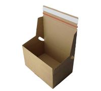 Cardboard Boxes e-commerce boxes with peel & seal adhesive strip 222mm x 150mm x 88mm - 1 Box