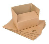 Cardboard Boxes Single Wall - 12" x 9" x 5" 305mm x 229mm x 127mm - Pack of 50