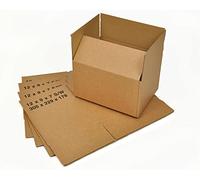Cardboard Boxes Single Wall - 12" x 9" x 7" 305mm x 229mm x 178mm - Pack of 20