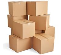 Cardboard Boxes Single Wall Shipping Mailing Postal E-Commerce Boxes Durable For Picking, Packing & Storage (6x6x6" (152x152x152mm), 25)