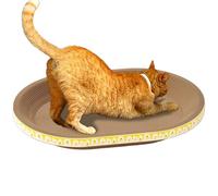 Cardboard Cat Bed - Round Cardboard Scratches Bowl | Oval Lounge for Indoor Cats | Sofa Bed In For Indoor Sleep | Circle Scratcher Lounge Bowl | Protector By M