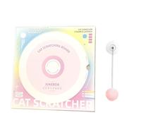 Cardboard Cat Scratcher - Retro Record Playback Style, Catnip Infused Scratch Pad | Protect Furniture From Claw Damage, The Interactive Sw Ball Toy