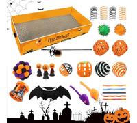 Cardboard Cat Scratches, Cat Scratches, Hammock with Corrugated Sheet Furniture with Interactive Toy for Home, Apartment, Chair Desk, Promoting Healthy Physical Activity and Strengthening the Bon