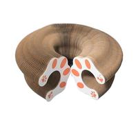 Cardboard Cat Toy - Wooden Cat Scratching Toy | Accordion With Bell Ball And Track | Interactive Claw Care | Mental Physical Exercise Game For Small Medium Animals Pets