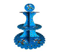 Cardboard Cupcake Stand - 3 Tier Dessert Display for Muffins, Pastries, and Treats - Lightweight & Reusable, Mickey Mouse