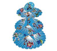 Cardboard Cupcake Stand - 3 Tier Dessert Display for Muffins, Pastries, and Treats - Lightweight & Reusable, Toy 2