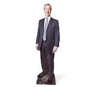 Cardboard Cutout Nigel Farage Height Approx. 181 cm Stand-Up Figure Cinema Display Cardboard Lifesize Standup