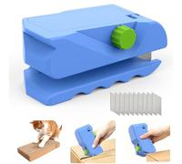Cardboard Cutter for Cat Scratchers, Pack of 10 Knives, 4 in 1 Box Cutter, 3D Printed Cardboard Strip Cutter, DIY Cat Scratch Cutter Tool for Cat Lovers