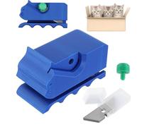 Cardboard Cutter for Cat Scratchers with 10Pcs Blade, 3D Printed Card Board Cutter for DIY Cat Scratchers, Handheld Cutting Machine Cardboard Strip Tool for Cats Lover Scratcher Accessories & Parts