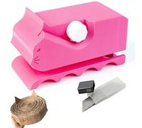Cardboard Cutter for Cat Scratchers with 10pcs Blade,3D Printed Card Board Cutter Kids DIY Cat Scratchers Cardboard Strip Tool Machine for Cat Lovers