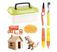 Cardboard Cutter for Children - 148 Pieces of Safe and Serrated Educational Building Materials - Cardboard Cutter for Constructions, Boys Home School Laboratory Strong Castle