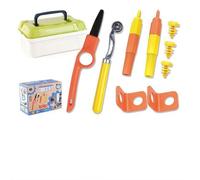 Cardboard Cutter for Kids, DIY Construction Kit with Safe Cutting Tools, 148 PCS Building Set for Cardboard Models, Includes Storage Box for Ages 3+