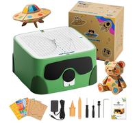 Cardboard Cutter for Kids, Safe DIY Cardboard Construction Tool Kit, Educational Craft Toy for 4+ Boys and Girls, for Creativity Projects 3D Models