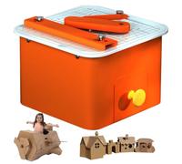 Cardboard Cutter for Kids, Safe Electric Cutting Tool for Ages 5+, No Sharp Blades, Ideal for DIY Building Projects at Home and School, Fun for Boys and Girls