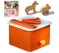 Cardboard Cutter Tool, 45W Bladeless Chomp Saw with Scrap Drawer and Circle Cutting Assistant, Safe Cutting Tool 0-4mm Thickness, Cardboard Cutter for DIY Cardboard Projects, Engineering