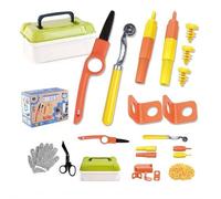 Cardboard Cutting Tools for Kids - Safe DIY Cutter, Safe Kids Tool Set for Todder, 148 PCS Construction Kit for Family & Team Activities,Creative Educational Toys Gift for Boys and Girls