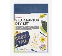 Cardboard Embroidery DIY Kit, 25 pieces, FOLIA multicoloured