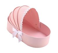 Cardboard Flower Basket Cradle Flower Box Floral Arrangement Case Paper Gift Box for Mother's Day Birthday Gifts 13.19x6.89x8.27 inch-