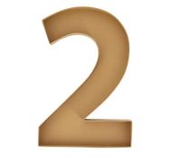 Cardboard Food Tray Numbers 0-9 for Party Platters, Birthday Snack Sweet Treat Display Cardboard Food Tray Number 2 - Party Platter for Birthday Snack Display