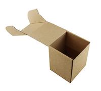Cardboard Gift Boxes Heavy Duty Kraft Box - 100mm x 100mm x 127mm / 4" x 4" x 5" - Pack of 10