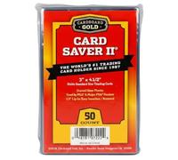 Cardboard Gold Card Saver 2 - Semi-Rigid Card Holder 3x4 for Trading Cards - PSA & Collector Approved - Secure Fit for Gaming, Baseball & Sports Cards - 100-Pack
