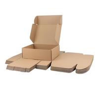 Cardboard Heavy Duty Postal, Gift, Shipping, Packaging, Mailing Boxes 260mm x 160mm x 110mm (10"x6"x4") - for Parcels, Post, Ecommerce, and Gifts - Pack of 100