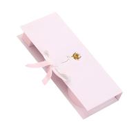 Cardboard Letter Shape Floral Box with Ribbon for Birthday Valentines Day Wedding Floral Packaging with Built in Ribbon Closure Cardstock Letter