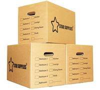 Cardboard Moving Storage Boxes Heavy Duty 42 Litre 18x12x10" Packing Moving Home Kit (20 Pack)