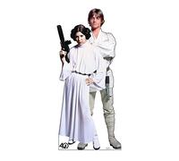 Cardboard People Luke & Leia Life Size Cardboard Cutout Standup - Star Wars 40th Anniversary