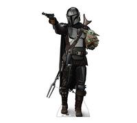 Cardboard People The Mandalorian with Child Life Size Cardboard Cutout Standup - Disney Star Wars: The Mandalorian Season 2