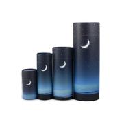 Cardboard Scattering Ashes Urn - Biodegradable Eco-Friendly Scatter Tube for Cremation Ashes (Starry Night) (Extra Small)