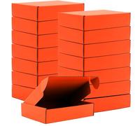Cardboard Shipping Boxes,15 Pack Small Mailing Boxes Recyclable Corrugated Boxes Gift Packaging Boxes for Shipping, Mailing, Gifts Packaging,9x6x2" (Orange)