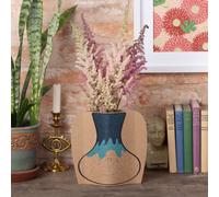 Independent Fabrication Vase Sleeve Drippy Glaze, Double-sided, Upcycle Plastic Bottles, 2 Designs