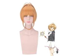 Cardcaptor Sakura Clear Card Kinomoto Sakura Wig Cosplay Costume Women Heat Resistant Synthetic Hair Party Role Play Wigs PL-439