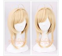 Cardcaptor Sakura Cosplay Perücke Kinomoto Sakura Perücken Haar Card Captor Frauen Gelb Hitzebeständige Synthetische Haarperücken 40Cm Zum Verkauf