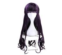 Cardcaptor Sakura Daidouji Tomoyo Dark Purple Long Curly Wig Cosplay Costume Card Captor Sakura Heat Resistant Hair Women Wigs