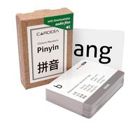CARDDIA Chinese Mandarin Pinyin Flashcards with Audio MP3 - Comprehensive Learning Kit for Beginners and Enthusiasts, Durable & Portable