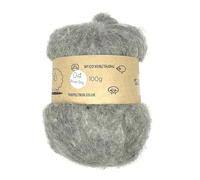 Carded Batt #04 Mouse Grey - 100g Wool for Needle & Wet Felting, Core & Finish - The Felt Box